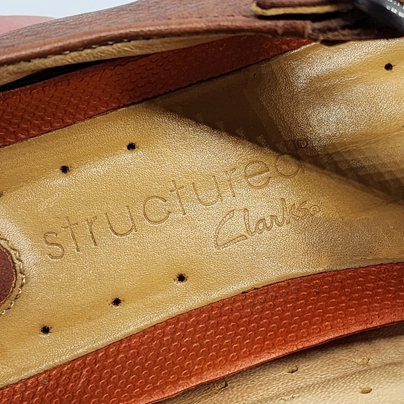 Clarks Unstructured Women's Leather Closed Toe T-Strap Casual Sandal - Picture 6 of 7